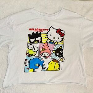 Hello Kitty & Friends White Cropped Tee